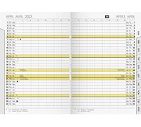 rido/idé Calendario di ricambio mensile 2023, formato 10,4 x 15,3 cm