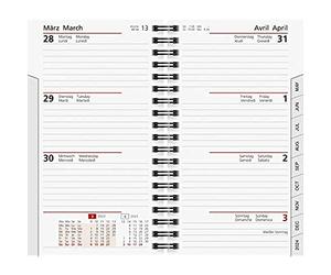 rido/idé Calendario di ricambio settimanale modello Timer 2023, dimensioni foglio: 8,7 x 15,3 cm, bianco