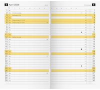 rido/idé Calendario mensile di ricambio mod. M-Planer 2026 | 87 × 153 mm, cartone bianco