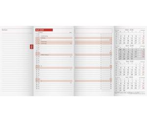 rido/idé Calendario mensile di ricambio mod. TM 12 2026 | 87 × 153 mm, cartone bianco
