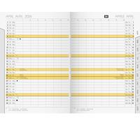 rido/idé Calendario mensile di ricambio mod. Uni Planner 2026 | 104 × 153 mm, cartone bianco