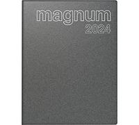 rido/idé Calendario settimanale modello magnum 2024, 2 pagine = 1 settimana formato foglio: 18,3 x 24 cm, grigio