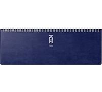 rido/idé Calendario settimanale modello Septant 2024, 2 pagine = 1 settimana, formato foglio: 30,5 x 10,5 cm, blu scuro