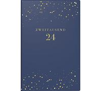 rido/idé Calendario settimanale "Starry Night" modello partner/industriale I 2024 2 pagine = 1 settimana formato foglio: 7,2 x 11,2 cm, blu scuro
