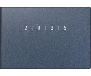 rido/idé Calendario tascabile mod. Septimus 2026 | A6 orizzontale, plastica, blu