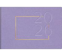 rido/idé Calendario tascabile mod. Septimus 2026 "Lavender" | A6 orizzontale, tessuto