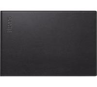 rido/idé Calendario tascabile modello Septimus (2025), 2 pagine = 1 settimana, A6 orizzontale, 128 pagine, copertina in similpelle Gratello, nero