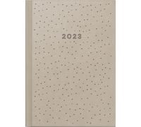 rido/idé Futura 2 2023 - Calendario settimanale "Dots", dimensioni 14,8 x 20,8 cm, colore: Beige
