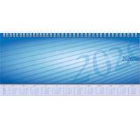 rido/idé Sequenza 2026 - Taccuino orizzontale, 297 x 105 mm, in cartone, colore: Blu