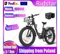 Ridstar MN-26 E Bike 1500W potente motore elettrico 48 v20ah batteria bicicletta elettrica per adulti 26*4.0-in Fat Tire Snow bici elettrica Dark blue-1500W 48V 20AH Delived time 3-7Days