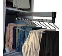 Riduccia per ganci per tipi di vestiti - Asta per l'armadio estendibile - con 2 binari a scorrimento Ricetta per abiti estensibili regolabile, 201sta di scorrimento di scorrimento per finitura in