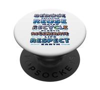 Ridurre il riutilizzo Riciclare Educazione Ambientale In PopSockets PopGrip Adesivo