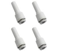 Riduttore a stelo push-fit, 4 connettori a tubo push-fit da 6 mm a 8 mm, collegamento a spina terminale per varie fonti di gas, vari sistemi pneumatici