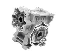 Riduttore a vite senza fine flangiato, 60mm for servomotore 200w / 400w Rapporto 1:5/50/10/40 Riduttore di velocità con cambio a vite senza fine CNC(Reduction Ratio 10,60 Double Shaft)