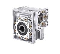 Riduttore a vite senza fine NMRV040 da 86 mm, rapporti 5:1-100:1, albero di ingresso da 14 mm - Compatibile con motori passo-passo Nema24/34 e 80/90 mm(20 to 1)