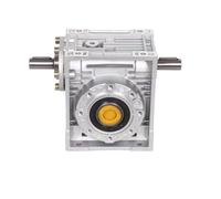 Riduttore a vite senza fine NRV090-VS da 24 mm, albero di ingresso doppio, rapporto 7,5:1-80:1, riduttore velocità a 90 gradi(60 to 1)