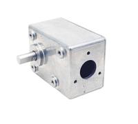 Riduttore ad angolo retto in metallo con ingranaggio a vite senza fine, riduttore ad alta velocità con asse da 10 mm, accessori for motori di riduzione a doppio albero A5882(352 to1,Single shaft)