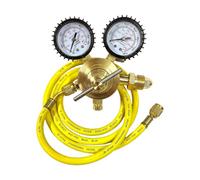 Riduttore affidabile di uscita del calibro compreso e materiali in rame per rischi sicuri meno operazioni Riduttore di pressione del manometro dell'azoto di rame