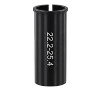 Riduttore dello spessore del reggisella per bici, adattatore da 22,2 mm a 25,4 mm, manicotto in lega di alluminio 6061 CNC per conversione del telaio della bicicletta, finitura nera, lunghezza 100 mm