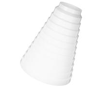 Riduttore di Condotto per Cappa Bianco Plastico 7-20cm Anti Perdita | Connessione Stretta, Installazione Facile, per Tubo Cappa, Riduce Fughe di Fumi D'olio, Adattatore Utile