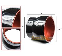 Riduttore Di Giunto In Silicone Da 3.5" A 3" NERO Per Oldsmobile