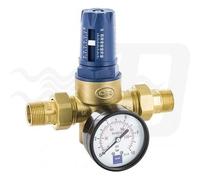 RIDUTTORE DI PRESSIONE A MEMBRANA TWIST PN 25 C/MANOMETRO 1"