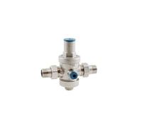 RIDUTTORE DI PRESSIONE ACQUA 1/2"-3/4 C/BOCC PN25 BAR OTTONE NICH. MADE IN ITALY