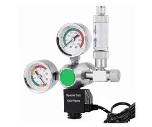 Riduttore di pressione CO2, Acquario DIYCO2 Regolatore Solenoide Contabolle di controllo CO2 Reazione Serbatoio di pesce impermeabile Valvola di riduzione a pressione CO2(ZR01-14,M22)