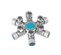 Riduttore di pressione CO2, Aquarium Multi Way CO2 Distributore di spliter Divisore Valvola in acciaio inossidabile Contatore bolla(W0206)