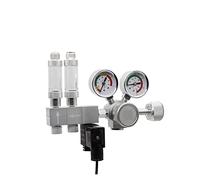 Riduttore di pressione CO2, Idroponico CO2 Regolatore Valvola del misuratore a bolle di riduzione della valvola pressione Controllare la regolazione bipolare(1,G5-8)