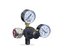 Riduttore di pressione CO2 per bombole ricaricabili - 2 manometri - 5 bar