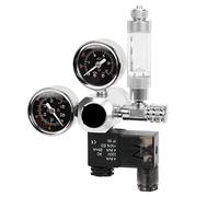 Riduttore di pressione CO2, Sigillatura dell'acquario facile da leggere CO2 Regolatore regolabile Solenoide corrente alternata con bancone a bolle