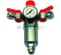 RIDUTTORE DI PRESSIONE CON FILTRO 1/2" E 3/8" COMPRESSORE ARIA COMPRESSA