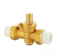Riduttore di pressione dell'acqua, Valvola di riduzione della pressione PPR Hot Melt in ottone regolabile in diverse misure(Valve Without Gauge,PPR25)