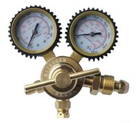 Riduttore di pressione di azoto, regolatore di azoto interamente in rame con manometro, campo di misurazione 0-200 bar e portata 25 m³/h (B-G5/8)