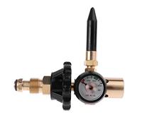 Riduttore di pressione in ottone elio lattice palloncino gonfiatore regolatore con manometro adatto per 8 palloncini