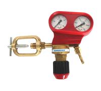 Riduttore di pressione per acetilene EUROFRO OSSIGAS Con attacco a staffa con portata di 10 m3h