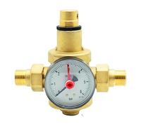 Riduttore di pressione per acqua con manometro rid.press.x h2o ram 1"1/4 c/man d.52