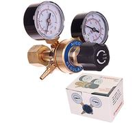 Riduttore di pressione per bombole argon, regolatore di gas anidride carbonica adatto per saldatura Mig Mag Tig 2 manometri Valvola di sicurezza Portata massima 35l/min Pressione di ingresso 315bar