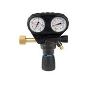 Riduttore di pressione per bottiglie, ossigeno, 200 bar, 1 livello