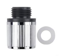 Riduttore di pressione regolabile in ABS per doccia e bagno, regolatore del flusso d'acqua per doccia ultra-sottile, color argento, valvola limitatrice di flusso per risparmiare acqua, per un facile