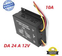 RIDUTTORE DI TENSIONE CONVERTITORE DA 24V A 12V DA 10A PER AUTO CAMPER BARCHE