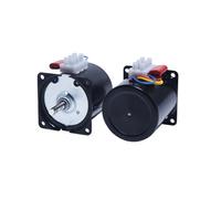 Riduttore di velocità motore AC con sincronismo magnetico 220 V, 28 W, 68 KTYZ, asse centrale 7 mm/asse eccentrico, 1 RPM-110 RPM, tipo D.(E.7-40 rpm)