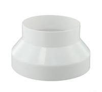 Riduttore di ventilazione in ABS ispessito per collegare aria per condotti ai ventilatori in asciugatrice, cappa da cucina, ventilatore e applicazioni (200-150)
