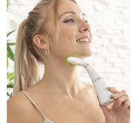 Massaggiatore viso riduttore doppio mento fototerapia termoterapia vibrazioni