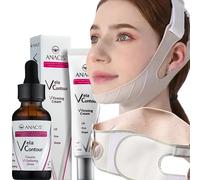 Riduttore doppio mento rilassante collo rassodante anti invecchiamento rughe riducendo lifting viso sottile - coreano cura della pelle contorno Vela (cintura crema di cerum)