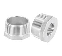 Riduttore esagonale 1-1/2" M per NPT a 3/4" F in acciaio