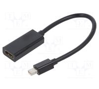 Riduttore HDMI presa,mini DisplayPort spina nero 0,15m