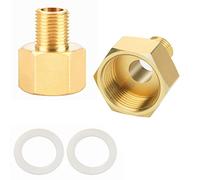 Riduttore in ottone da 1/8 pollici a 1/4 pollici in ottone, prolunga riduttore per manicotto, ridotta da 1/8 pollici a riduttore/tubo riduttore/filettatura esterna