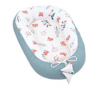 Riduttore lettino neonato - 90x50 cm baby nest trasportabile per neonati nido culla pod cocoonababy babynest antisoffoco Volpe Salvia